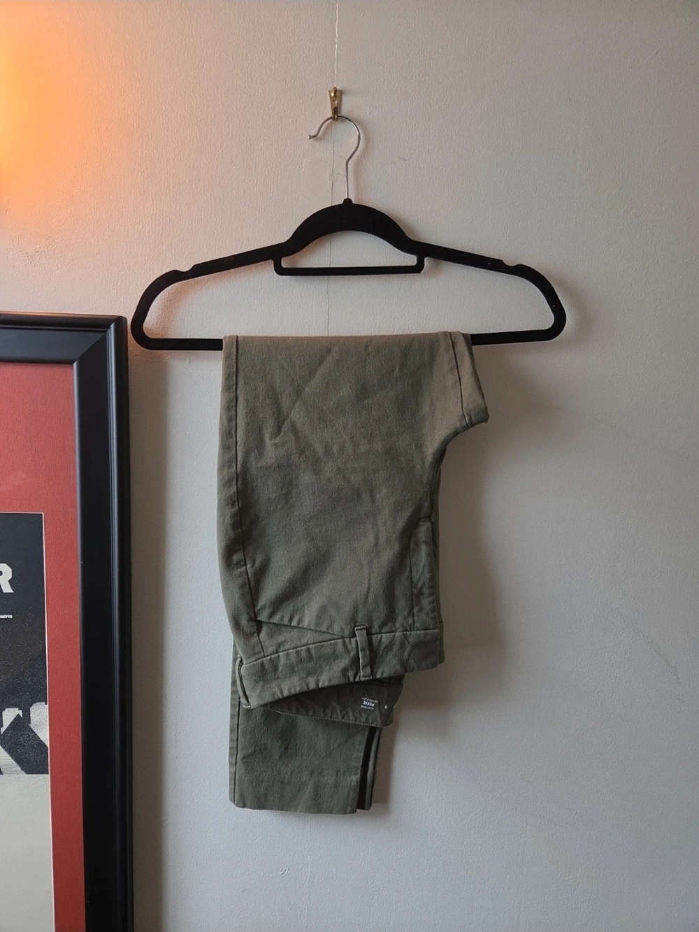 Womens Olive Green Casual Pants